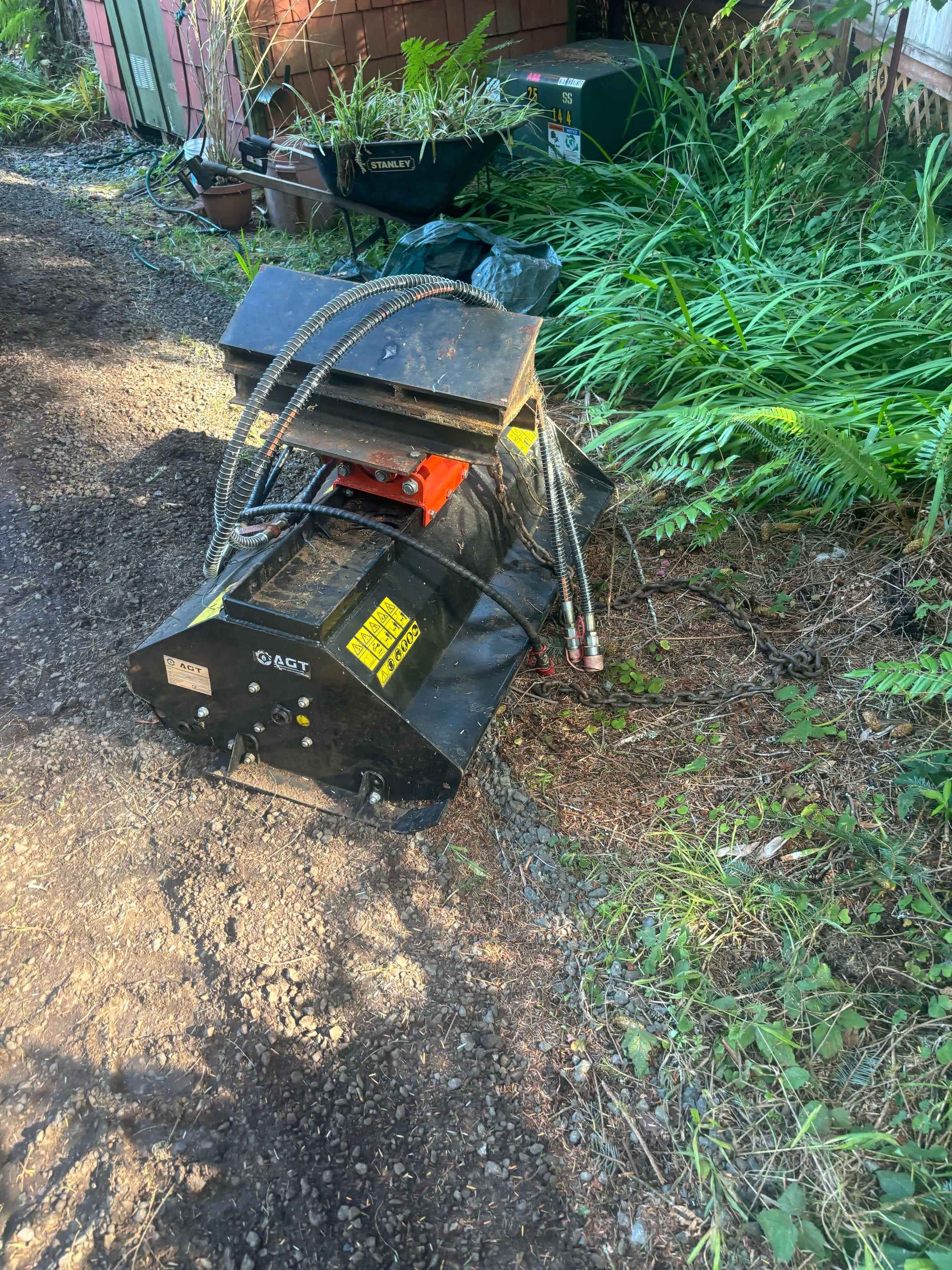 6ft Flail Mower - Side View